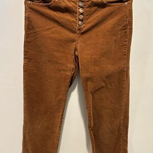 Jones New York Rich Brown Corduroy Trousers